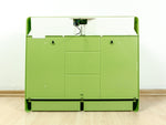 Large 1970s green ILLUMINATED Mirrored MIDCENTURY Medicine CABINET