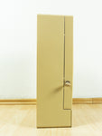 1970s milk coffee color BATHROOM MEDICINE CABINET, Lock and 2 Drawers