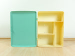 Mint Green Turquoise Vintage Medicine Cabinet – 1970s Mid Century Bathroom