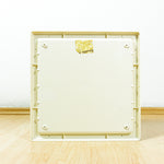 1970s Square MEDICINE CABINET Smoked Acrylic Door, 1 of 4