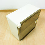 1970s Square MEDICINE CABINET Smoked Acrylic Door, 1 of 4
