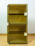 1970s Square MEDICINE CABINET Smoked Acrylic Door, 1 of 4