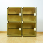 1970s Square MEDICINE CABINET Smoked Acrylic Door, 1 of 4