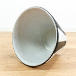Extraordinary 1960s XL Conical Midcentury CERAMIC PLANTER Black White