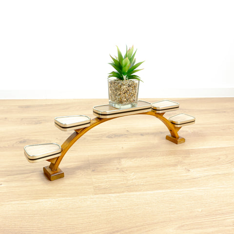 Rare 1960s Midcentury WINDOWSILL PLANT STAND, Vintage 5 Tier Cactus Shelf