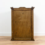 FRENCH Vintage Wooden FACETED MIRROR CABINET, Antique Medicine Cubby