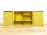 Rare 1970s Yellow Green MEDICINE CABINET, Westgerman Midcentury Design
