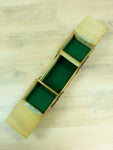 1940s-50s VINTAGE Brown Wooden CANTILEVER SEWING or Jewelry Box