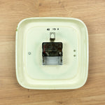 Moss Green Black 1970s MIDCENTURY WALL CLOCK By Heges, Westgermany