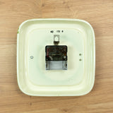 Moss Green Black 1970s MIDCENTURY WALL CLOCK By Heges, Westgermany