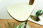 Original 1950s Five TIER PLANT STAND vanilla-beige white pattern Formica surface