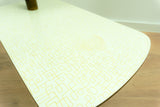 Original 1950s Five TIER PLANT STAND vanilla-beige white pattern Formica surface