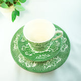RARE Pattern! Midcentury Tableware EIT Ltd. RENAISSANCE Green Tea Sets
