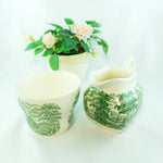 RARE Pattern! Midcentury Tableware EIT Ltd. RENAISSANCE Green Tea Sets