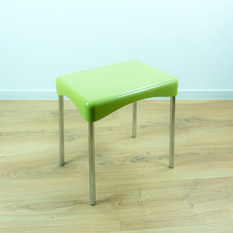 1970s Vintage Mint GREEN Plastic Bathroom STOOL Italian Design by CM