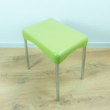 1970s Vintage Mint GREEN Plastic Bathroom STOOL Italian Design by CM