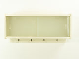 Cute 1950s vintage KITCHEN CABINET, frosted glass sliding doors