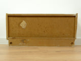 Cute 1950s vintage KITCHEN CABINET, frosted glass sliding doors