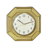 Kienzle Wall Clock 70s Ceramic Sand Brown – Mid Century Vintage Germany