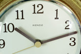 Kienzle Wall Clock 70s Ceramic Sand Brown – Mid Century Vintage Germany