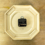 Kienzle Wall Clock 70s Ceramic Sand Brown – Mid Century Vintage Germany