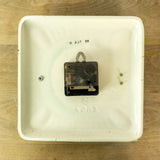 70s Moss Green midcentury ceramic WALL CLOCK by Pallas Heges Westgermany