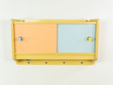 Rare 1960s Midcentury Wall Cabinet with Reversible Sliding Doors