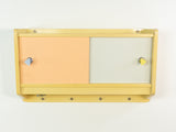 Rare 1960s Midcentury Wall Cabinet with Reversible Sliding Doors