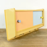 Rare 1960s Midcentury Wall Cabinet with Reversible Sliding Doors