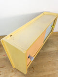 Rare 1960s Midcentury Wall Cabinet with Reversible Sliding Doors