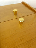 1960s Minimalist Wooden Sewing Box – Mid Century Jewelry Storage