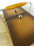 1960s Wooden Cantilever Sewing Box – Mid Century Jewelry Storage Box