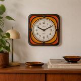 Original 70s Junghans Ceramic Wallclock - Westgerman Midcentury Decor