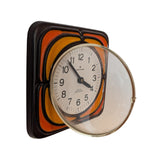 Original 70s Junghans Ceramic Wallclock - Westgerman Midcentury Decor