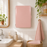 1960s Dusky Pink Italian Design BATHROOM Medicine CABINET by CM Torino