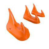 Original 1970s Orange Midcentury Plastic Hooks for Wall Mounting - 1 of 18