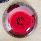 Pair of Rare Cathrineholm Saturn Enamel Bowls 14cm – Black Red 1958