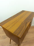 1950s Bicolor Midcentury TEAK WOOD CREDENZA Sideboard Cabinet