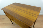 1960s DANISH DESIGN Sewing Table CART with drawers and wicker basket