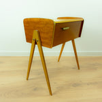 1960s Wooden MIDCENTURY Bedside Tables Sewing Boxes NIGHTSTANDS 1 of 2