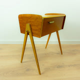 1960s Wooden MIDCENTURY Bedside Tables Sewing Boxes NIGHTSTANDS 1 of 2
