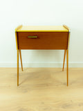 1960s Wooden MIDCENTURY Bedside Tables Sewing Boxes NIGHTSTANDS 1 of 2