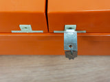 Ultra Rare! XXL 1970s Italian orange MEDICINE CABINET by Carrara & Matta