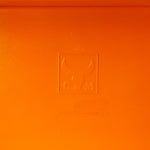 Ultra Rare! XXL 1970s Italian orange MEDICINE CABINET by Carrara & Matta