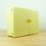 Rare original 1960s VANILLA yellow Italian design MEDICINE CABINET
