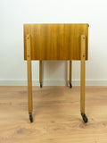 1960s Wooden Midcenturymodern NIGHTSTAND SEWING CART Side Table