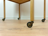 1960s Wooden Midcenturymodern NIGHTSTAND SEWING CART Side Table