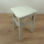 Original 1950s VINTAGE rustic WOODEN STOOL side table plant