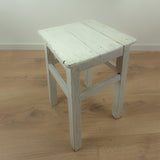 Original 1950s VINTAGE rustic WOODEN STOOL side table plant