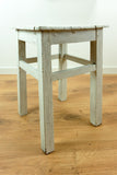 Original 1950s VINTAGE rustic WOODEN STOOL side table plant